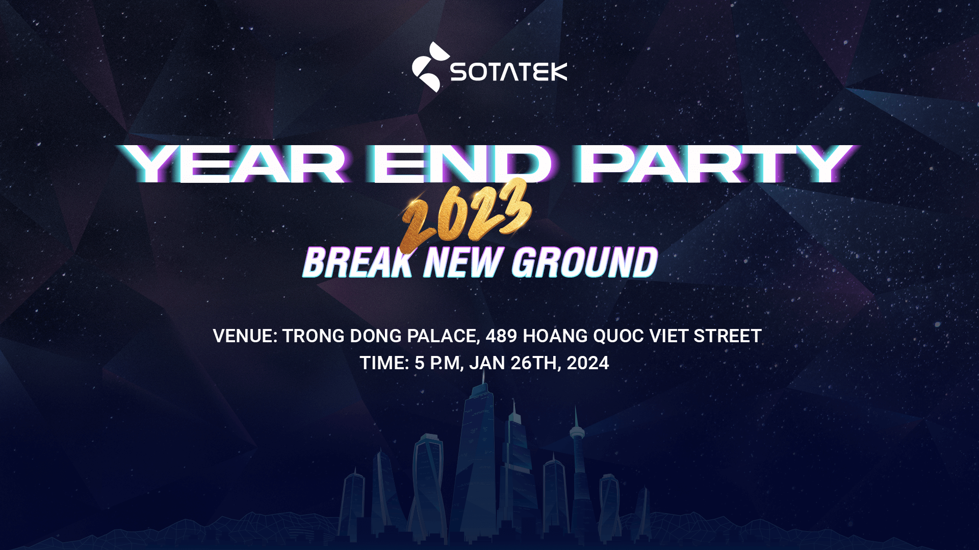 SotaTek Year End Party 2023 Break New Ground