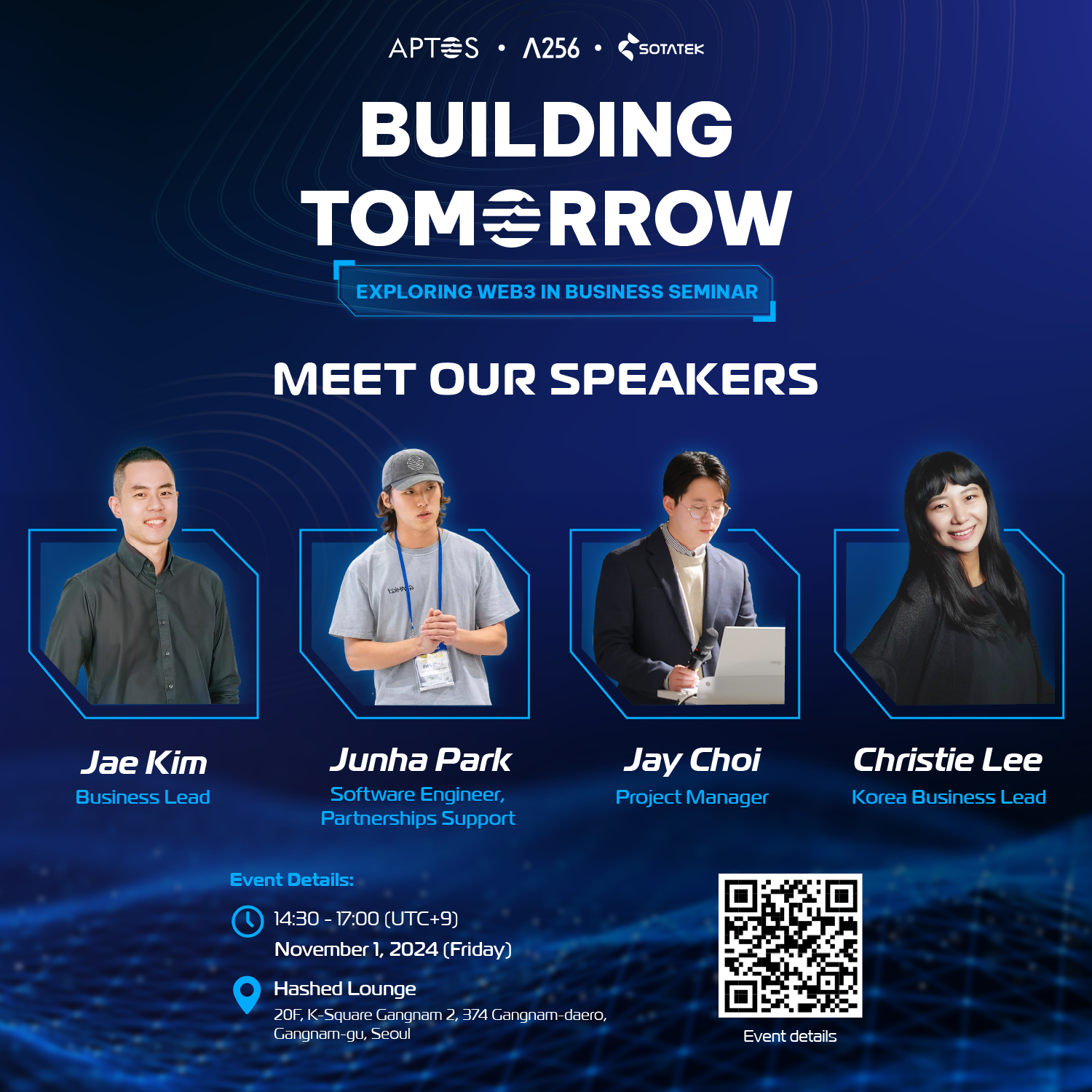 MEET OUR SPEAKERS | "Building Tomorrow: Exploring Web3 in Business" 블록체인 세미나