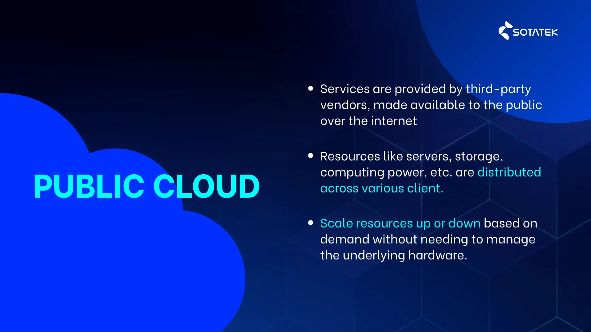 types of cloud computing public cloud