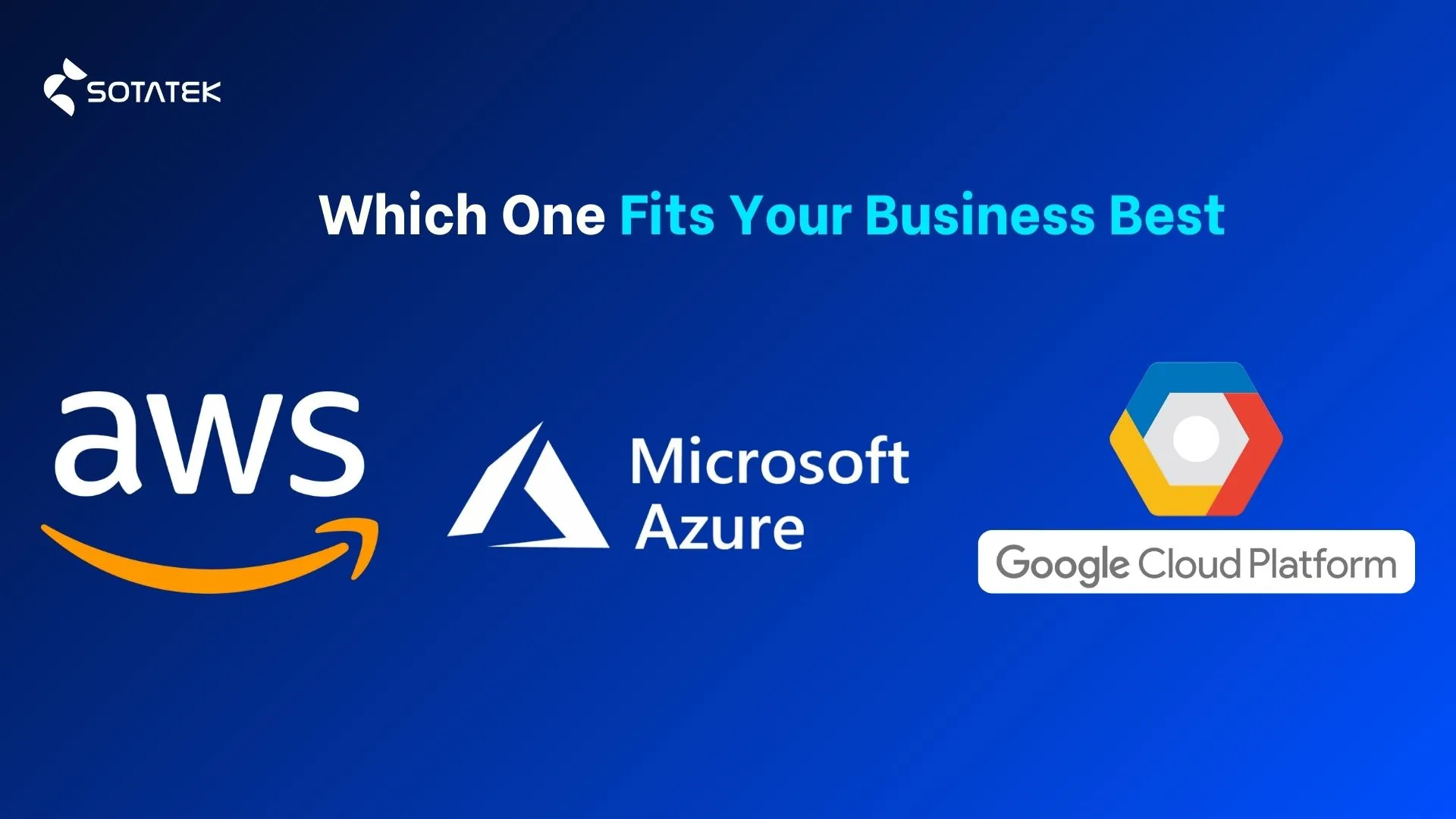 Which one fits your business: AWS vs Azure vs Google Cloud