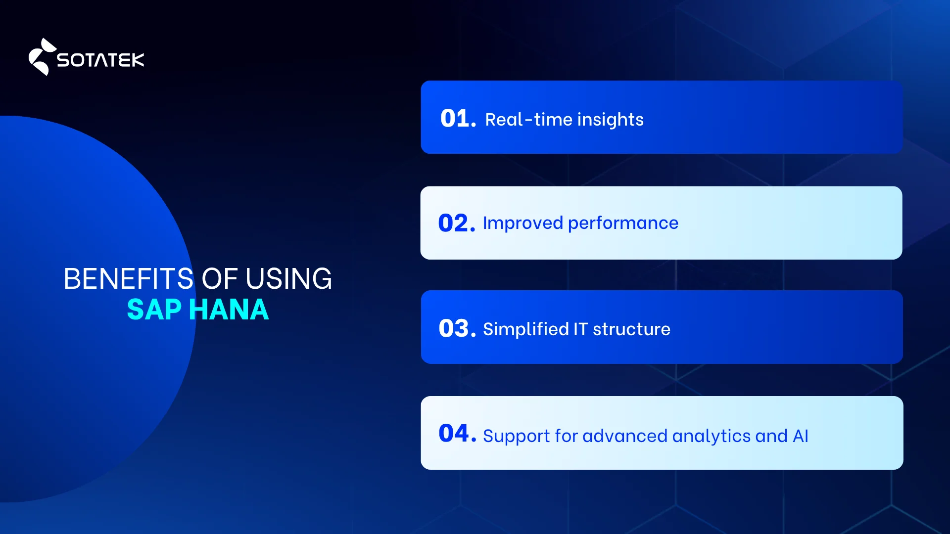 Benefits of Using SAP HANA