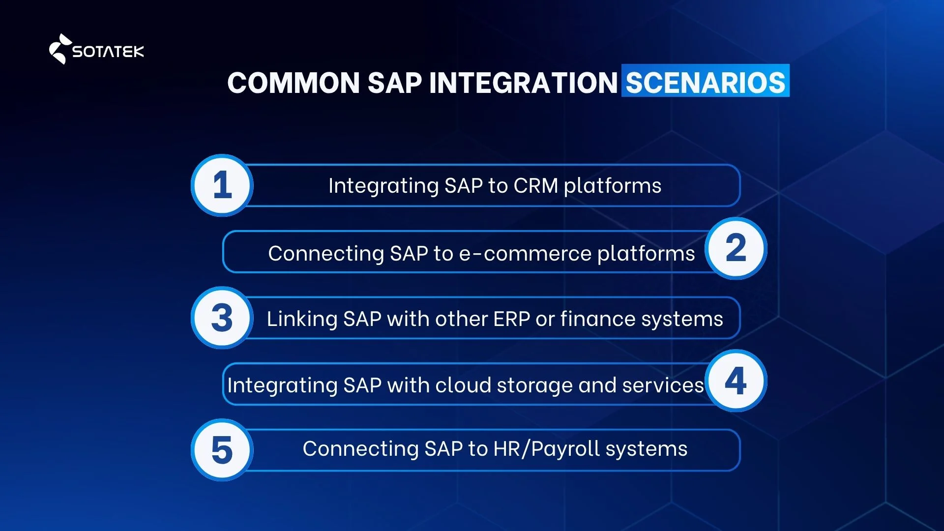 Common SAP Integration Services Scenarios