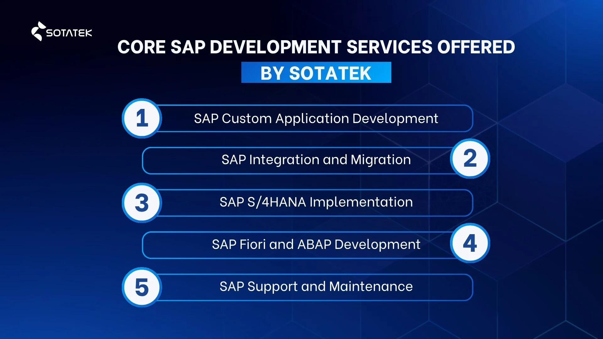 Core SAP Development Services Offered by SotaTek