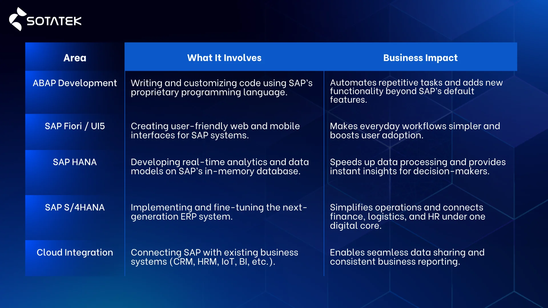 What Does a SAP Development Company Do?