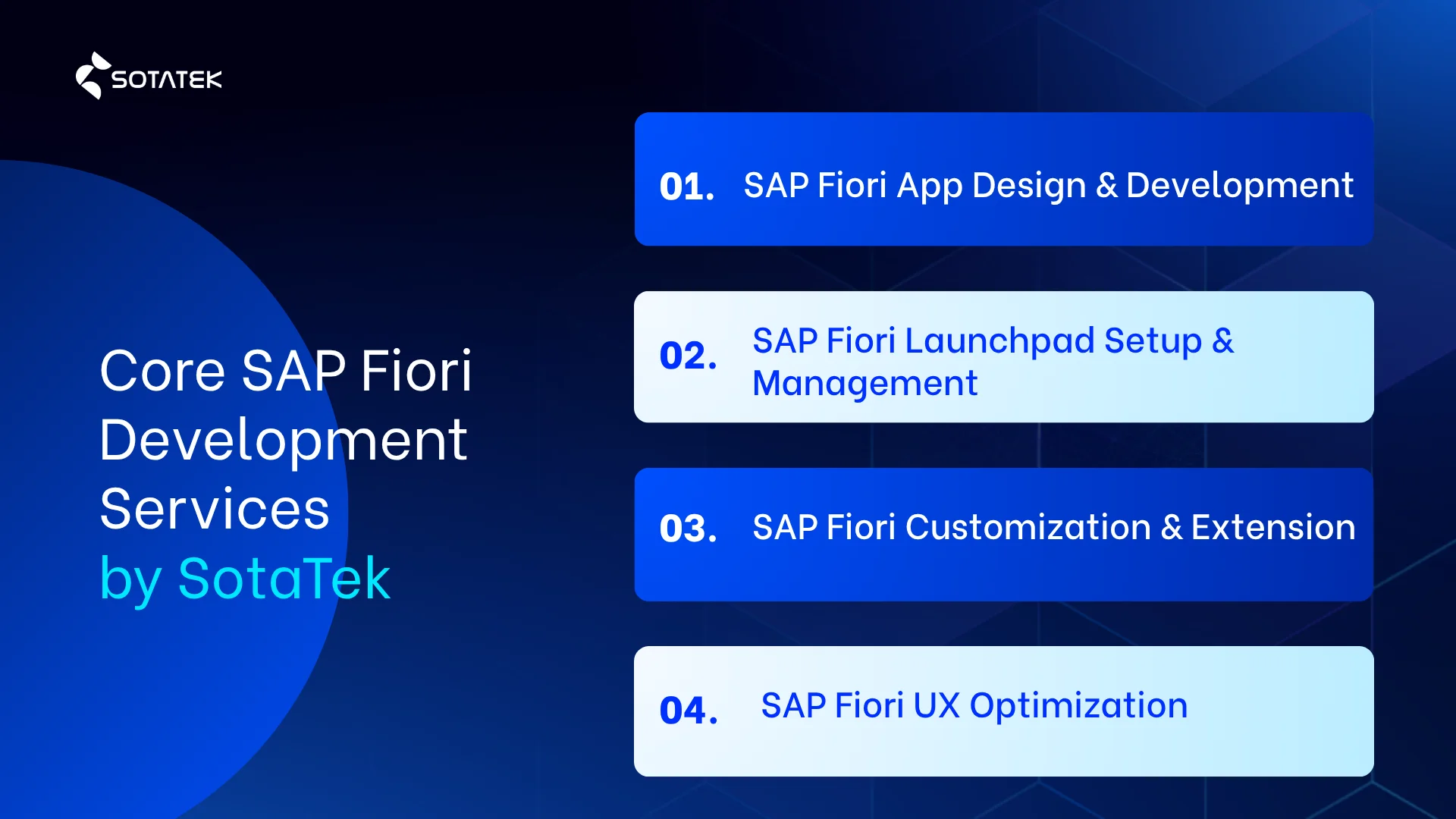 Core SAP Fiori Development Services by SotaTek