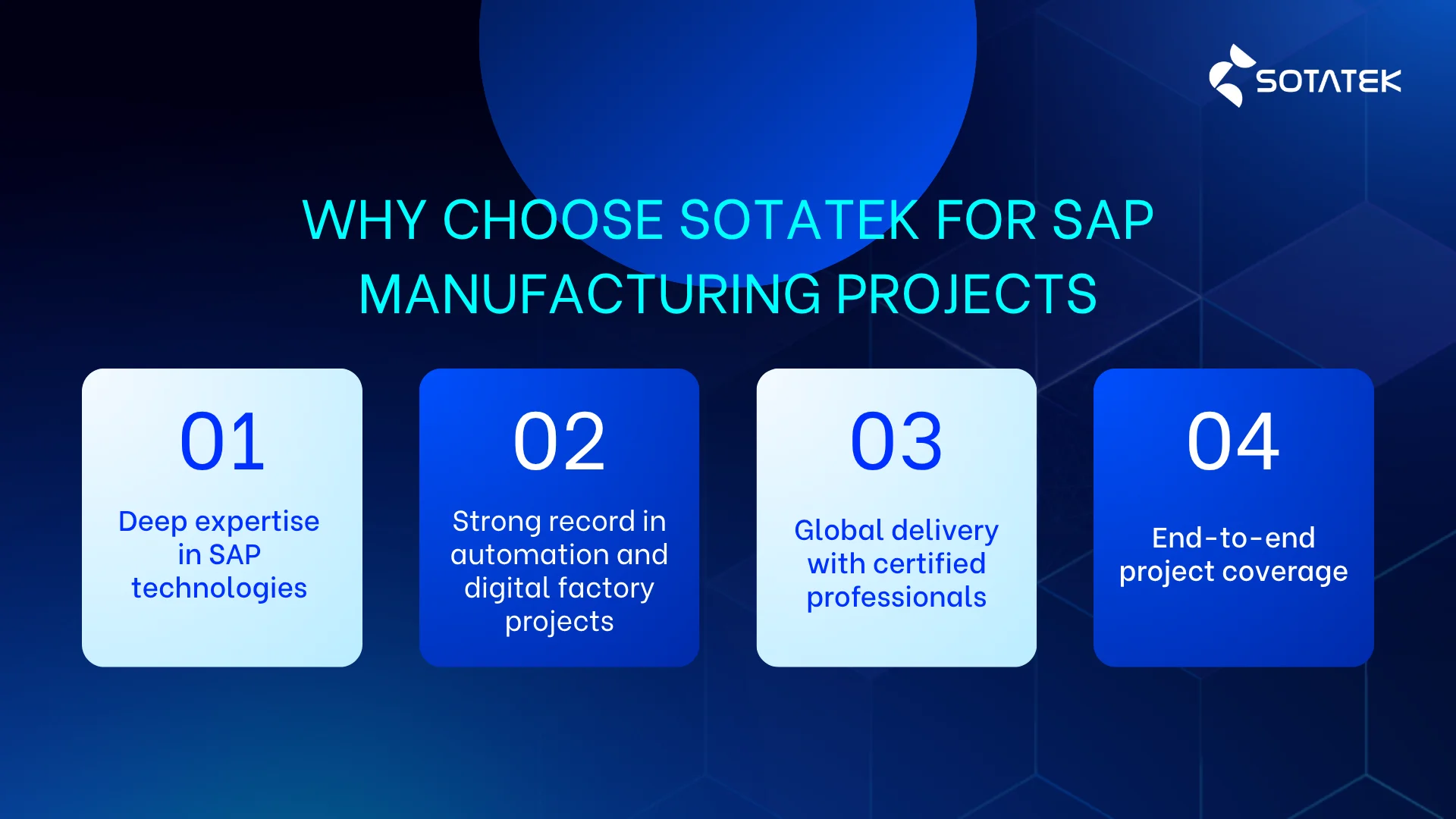 Why Choose SotaTek for SAP Manufacturing Projects