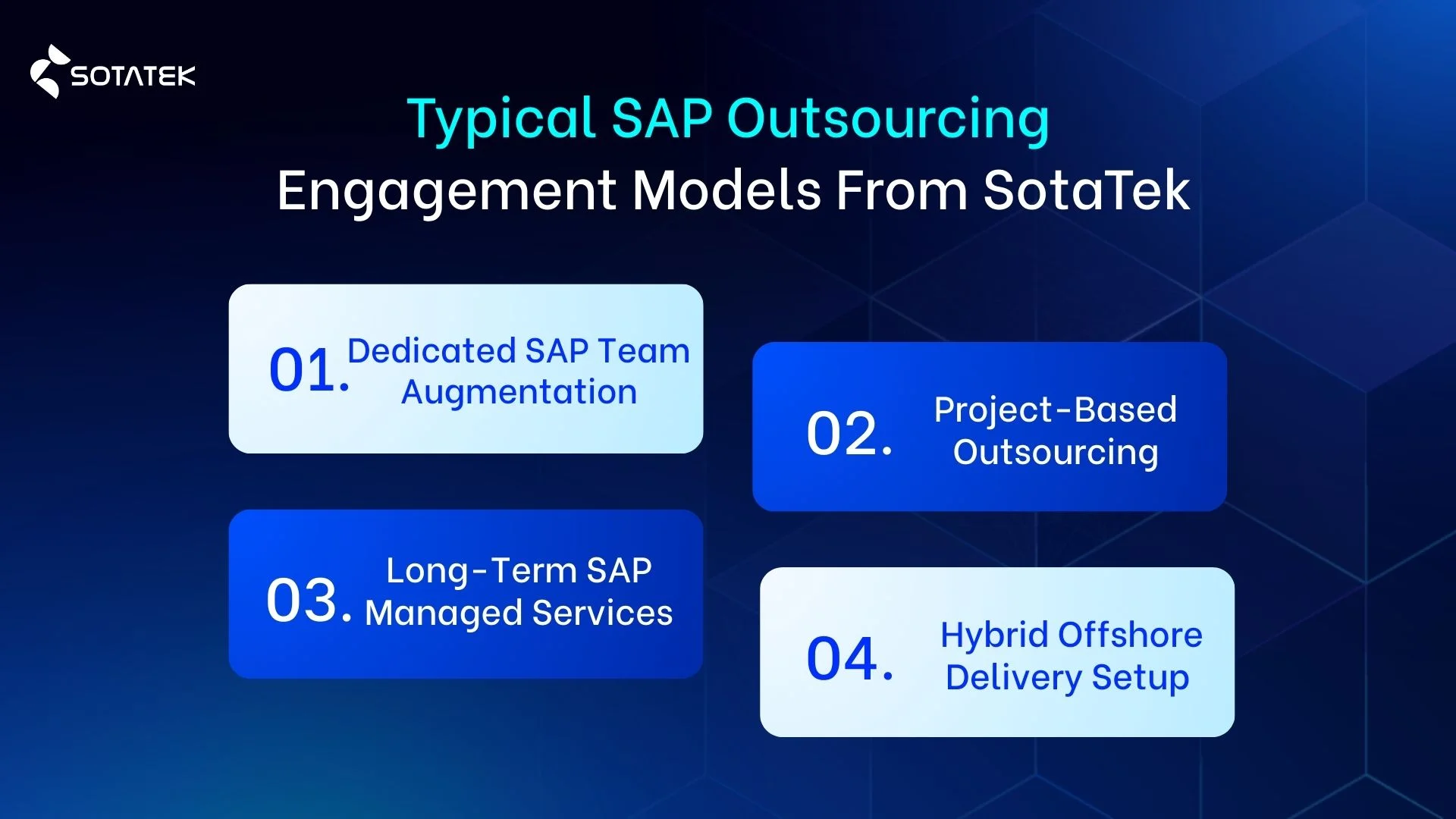 Typical SAP Outsourcing Engagement Models From SotaTek